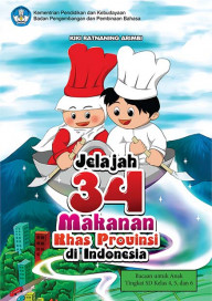 Cover Buku Jelajah 34 Makanan Khas Provinsi di Indonesia